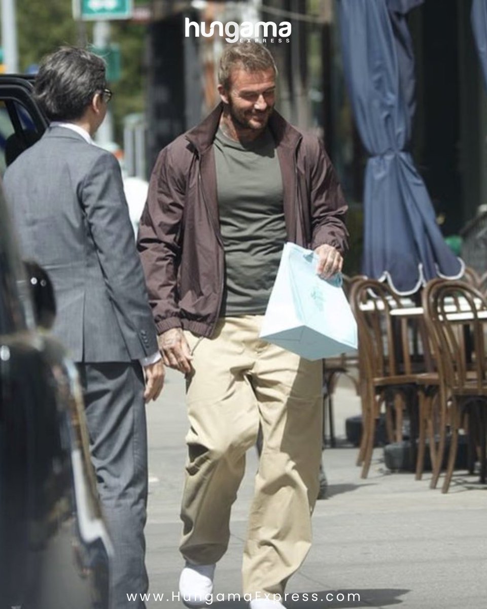 HungamaExpress's tweet image. David Beckham was seen alongside Harper Beckham in New York, creating a moment that quickly gained attention for its subtle yet striking presence.#DavidBeckham #HarperBeckham #NYC #CelebritySightings #PopCulture