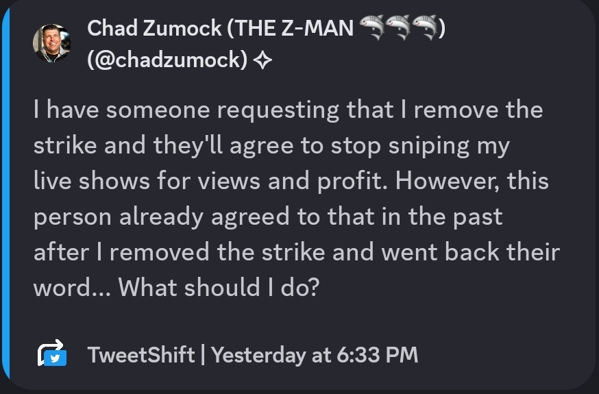 Chad's Deleted Tweets tweet media