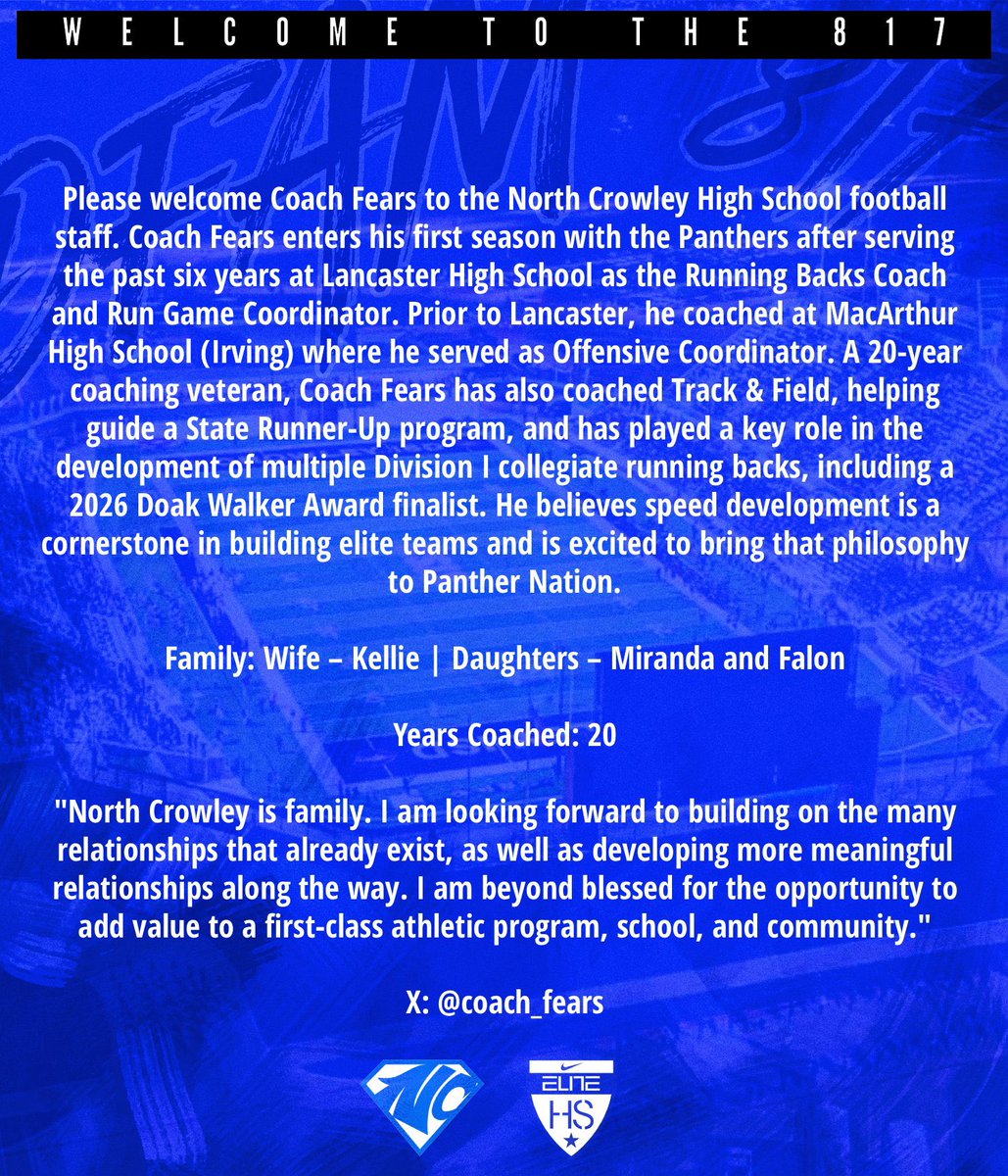 North Crowley Football tweet media