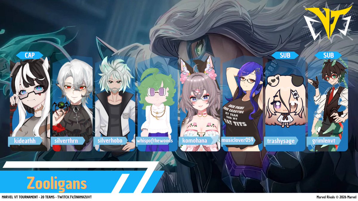 InamazuVT's tweet photo. Meet the Zooligans!

@Kideathhh 
silverthrn
@SilverHoboVT 
@Edenbla36826285 
@KomohanaVT 
@Musiclover059 
@trashysage 
@GrimlenVT https://t.co/SW9GbKE0ca