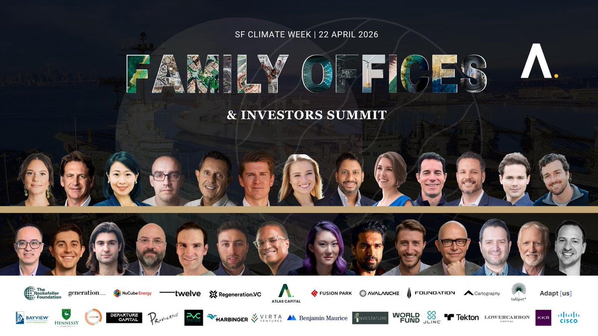 KenMaxxin's tweet photo. Discounted & Standard Tickets are sold out!

We're 1 day out from April 22, with 160+ spots confirmed. These final 10 are the last way in at a pre-door price — when they're gone, the only option is $999 at the door (please, register earlier and do not get to do that!).

3 ticket types still available today:

— Late Bird: $649 (5 tickets)
— Silver Sponsor: $2500 (2)
— Gold Sponsor: $5000 (1)

Who's already in the room:

Rockefeller, Bill & Melinda Gates Foundation, Salesforce, Cisco, Petronas, Schmidt Family Office, KKR, Temasek, Generation_, Cisco Foundation, SK Discovery, Manulife, Lowercarbon, DCVC, Breakthrough Energy, Jeff Bezos Earth Fund, Andreessen Horowitz and more.

$500B+ in represented assets from 40+ family offices attending.

What happens on April 22:

Over 60% are returning from last year. That number speaks for itself.

5 panels. 28 confirmed speakers.

— Panels on family office investing, LP/GP relationships, frontier tech, energy abundance, and climate adaptation

— Curated LP-GPs matchmaking, Founders to VCs matchmaking via our pre-event booking platform (✅ already 100+ booking made!)

— A room where every conversation can become a capital raise, a 10 years relationship, a new believer.

Last year alone, over $35M in capital from family offices and CVCs flowed toward GPs and founders tracked through this summit.

The mission is simple: connect fast-moving capital with the people building resilient infrastructure, clean energy, and the next Industrial Renaissance.

🚨 If you are actively fundraising and did not buy our Silver or Gold sponsor package, you are missing out on:

-Curated f2f investors intros during the event by our dedicated matchmaking team.

-Post event via warm email introductions with the LPs and investors you need!

🚨 Last 2 Silver and 1 Gold sponsors packages are open next 6 hours.

✅ We do not accept walk in so make sure you got your QR codes tickets with you on your phone.

If someone in your network belongs in this room — a dealflow contact, a portfolio company, a colleague — forward this now!