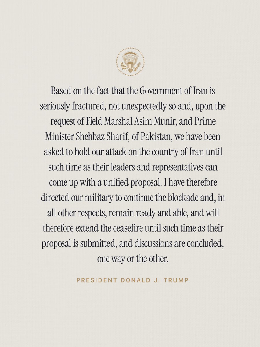 The White House tweet media