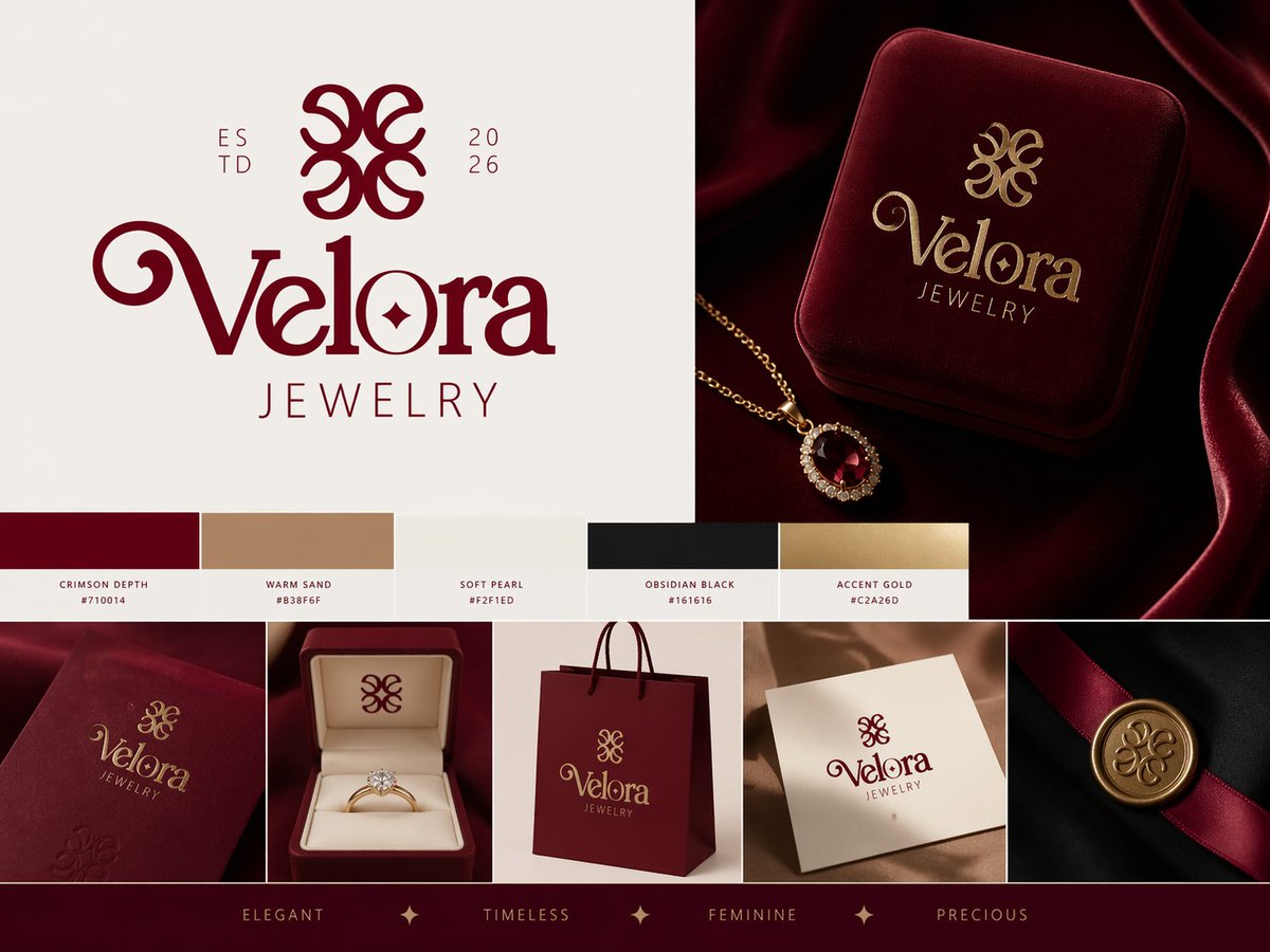 gamal_sabr91118's tweet image. فى انتظار بقية الهوية البصرية
Velora
#Branding
#Jewellogo