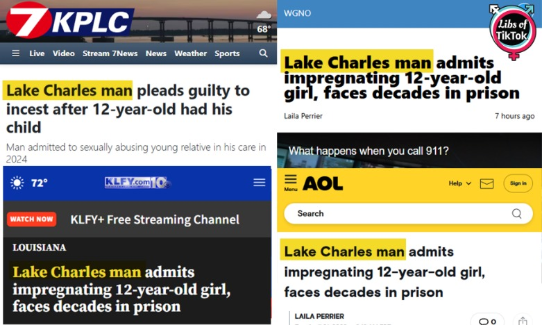 libsoftiktok's tweet image. NEW MEDIA HOAX JUST DROPPED

This "Lake Charles man" was an ILLEGAL ALIEN who r*ped and impregnated a 12-YEAR-OLD GIRL.

You don't hate the media enough.