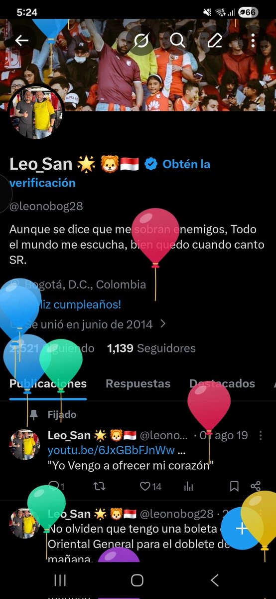 La ilusionada que me pegueeeee jajajaa hubiera sido un hermoso gesto.
Gracias 🥰😍
<a href="/SantaFe/">Independiente Santa Fe</a>