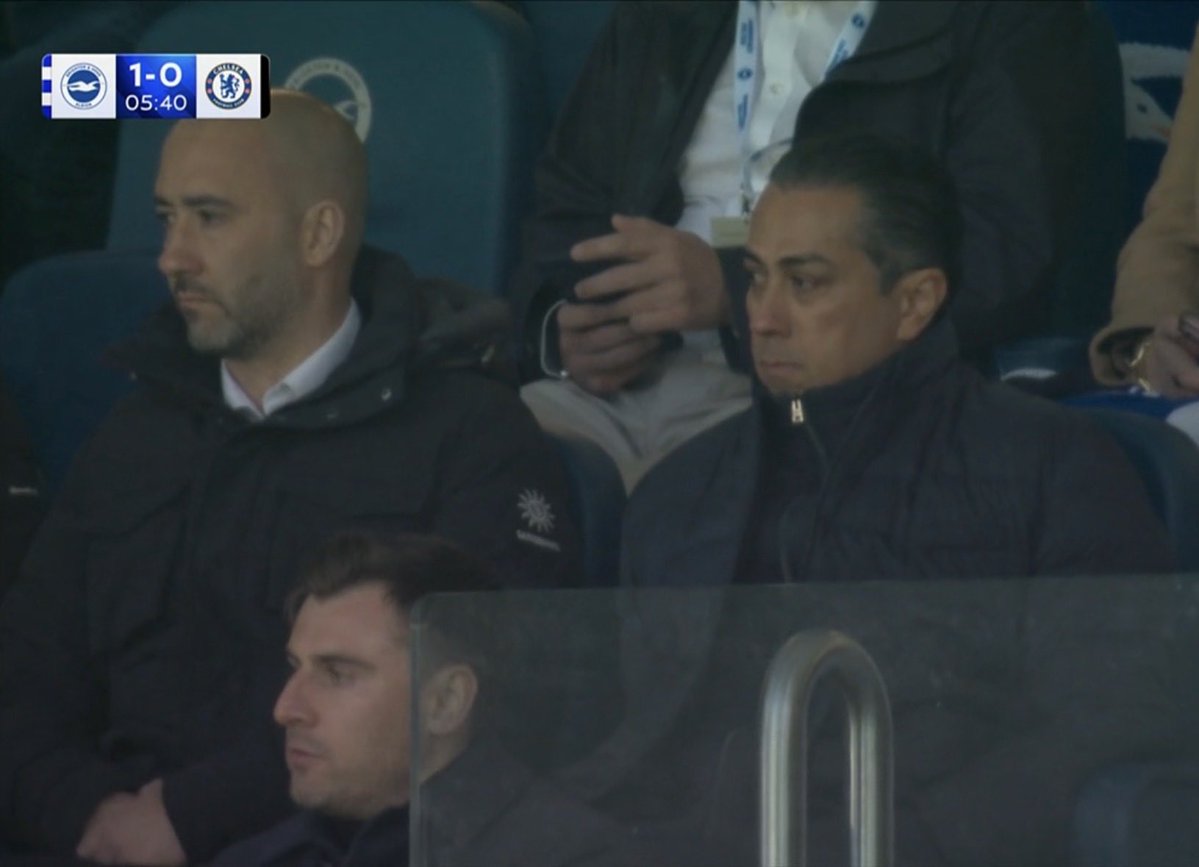 Eghbali at the game today. Hope he knows this is all his fault. Turned Chelsea into a joke