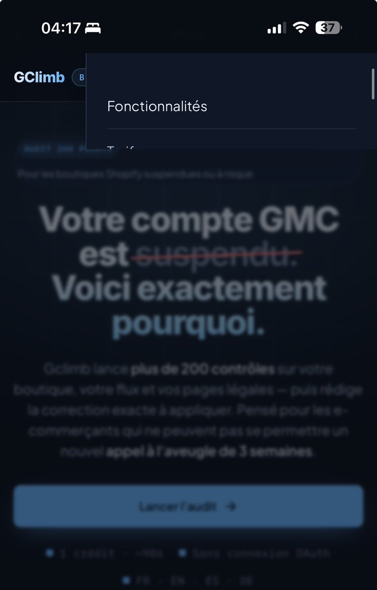 SerraTheo2's tweet photo. @sabronx Fait gaffe t’as des bugs de menu https://t.co/0VJsUeplq7