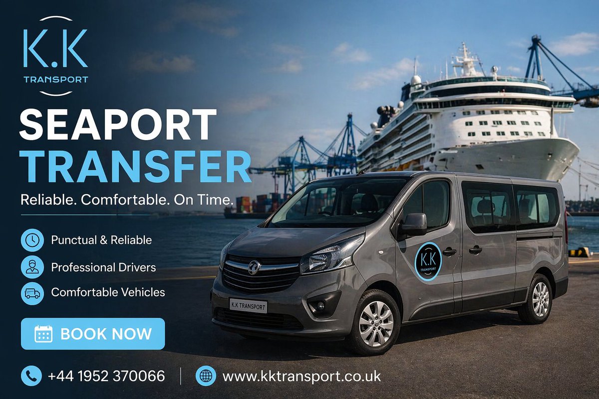 kktransport7's tweet image. Need a reliable Seaport Transfer?

KK Transport offers comfortable, on-time minibus &amp;amp; airport transfers across Telford &amp;amp; nearby areas.

 01952370066
kktransport.co.uk
#KKTransport #SeaportTransfer #MinibusHire #TaxiTelford #AirportTransfer