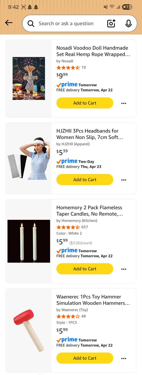 aprielasaurus's tweet photo. Last minute cosplay needs im sure are confusing my sister's Amazon algorithm https://t.co/rEI7FOyZ6i