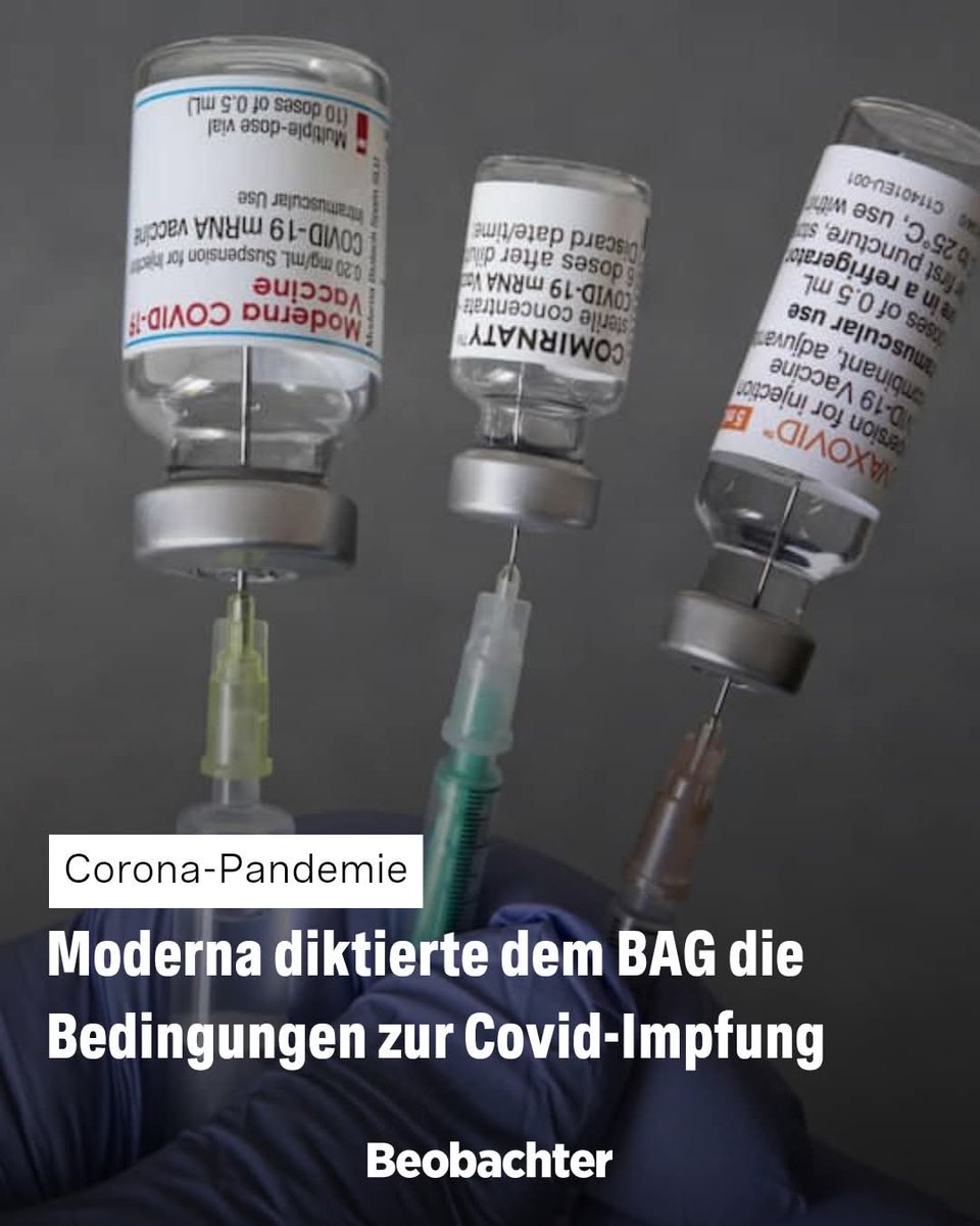 awakenwithpete's tweet image. Mehr Blankocheck geht nicht. So überwies das @BAG_OFSP_UFSP #Moderna eine Summe von 108 Millionen Dollar, bevor der Impfstoff überhaupt zugelassen war. 🤡 Und die Schweiz hätte sogar Anwaltskosten von #BigPharma bezahlen müssen. 🤡 #Covid #Impfung 
beobachter.ch/gesundheit/so-…