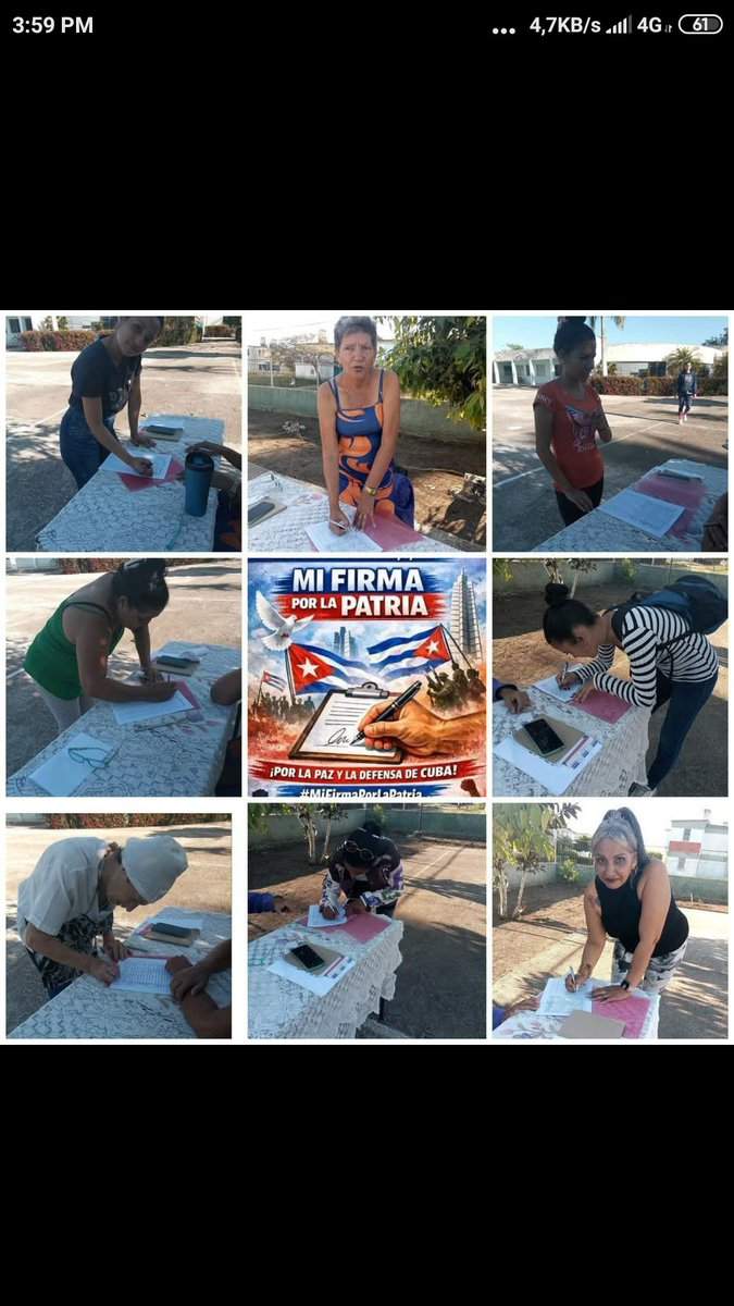 Educadores Firman por la Patria.
#CubaEstáFirme