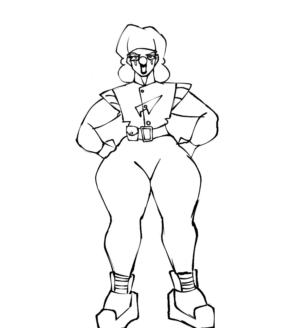 misterart2000's tweet photo. My own version of an Oompa Loompa, but a female clown. #wonka #nsfw #art #concepts #oompaloompa #willywonka #butt #bigass #clown https://t.co/4fROgQNe6S