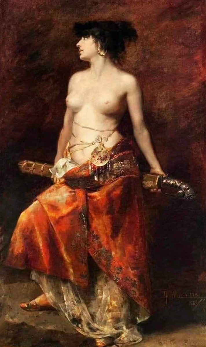 homosap49633232's tweet photo. Francisco Masriera y Manovens (1842-1902 Spanish figurative painter and goldsmith)
"Salome" https://t.co/3tIxn0WglW