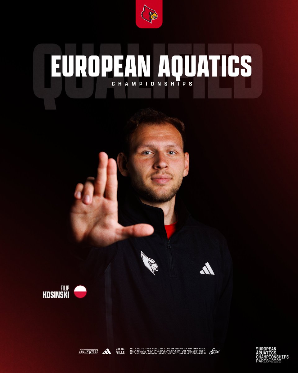 LouisvilleSD's tweet image. ‼️ QUALIFIED ‼️

Filip earns his spot at the European Aquatics Championships in Paris from July 31-August 16 in the 200m back after a time of 1:59.15 in prelims 👏

#GoCards