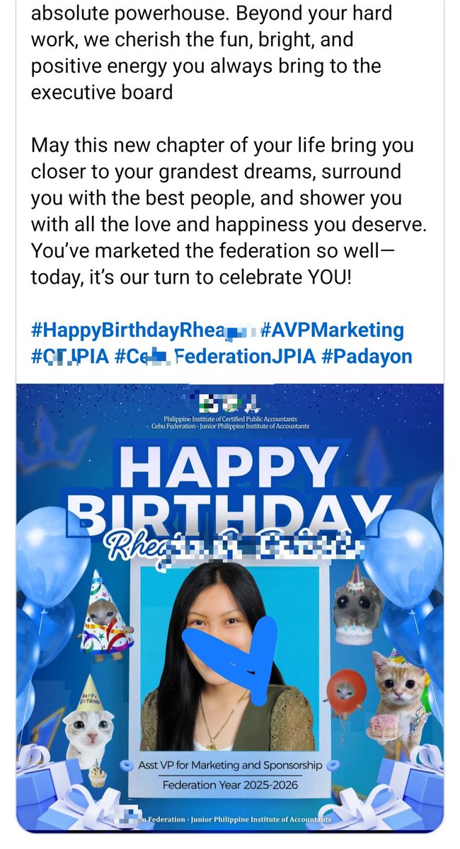 HUY GIKILIG KO AAAAACKKKK ONE OF THE BIGGEST LOCAL ORG GREETED ME IMMA CRY I DIDN'T EXPECT THIS