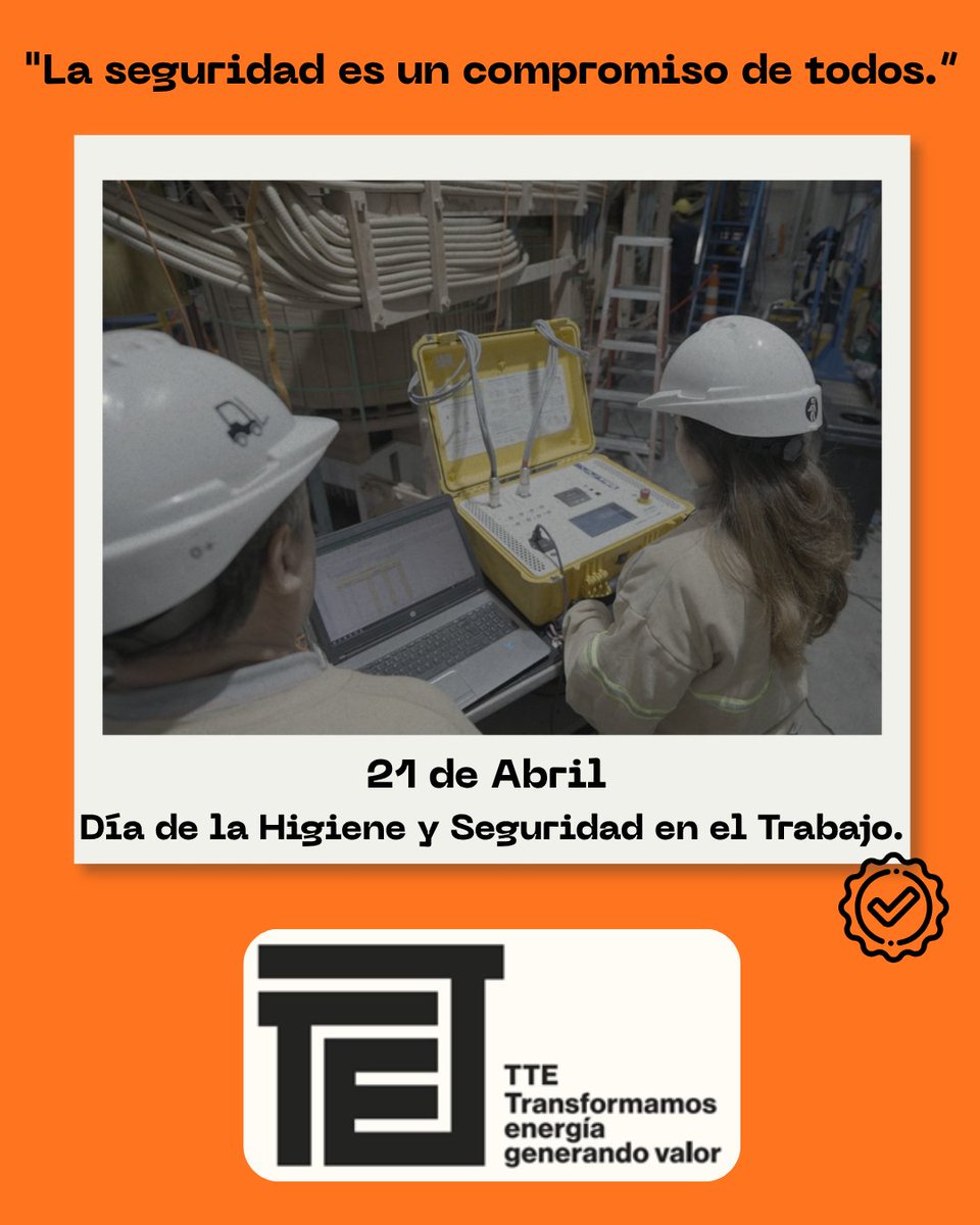 TTETransformers's tweet image. 🛡️ Cada 21 de abril se conmemora el Día de la Higiene y Seguridad en el Trabajo. Y en TTE entendemos que la excelencia en la fabricación de nuestros transformadores va de la mano con el bienestar de nuestra gente.

#Transformadores #SeguridadeHigiene  #EnergíaSegura #MAHSI