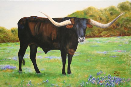 jimmiesart's tweet image. Longhorn in Bluebonnets print bartlettpairart.com/product/longho… via @jimmiesart #buyintoart #fineart #fineartprints #originalpaintings #oilpaintings #acrylicpaintings