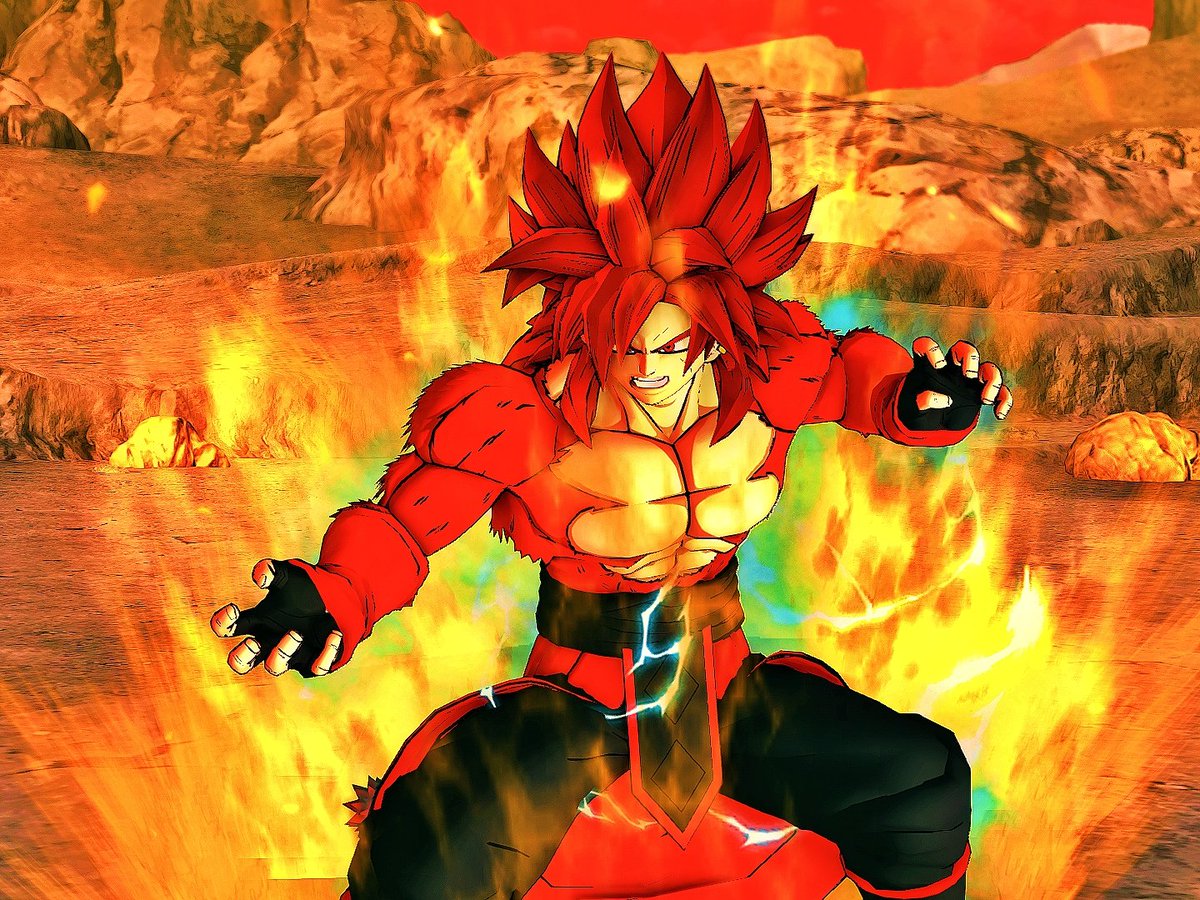 Ultimate__Stone's tweet photo. "Budget Increase" Lord Zak (Super Saiyan 4)

#originalcharacter #xenoverse2 https://t.co/zUvIWajbEy