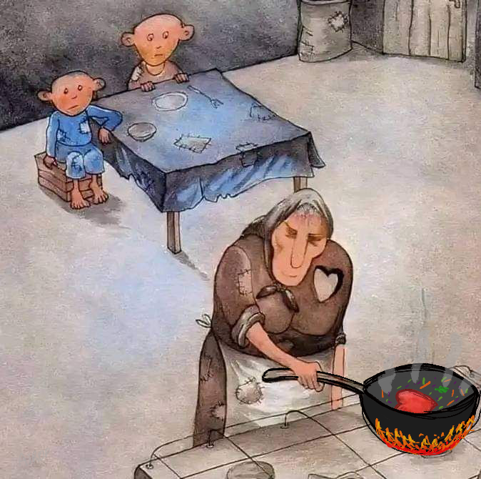 kalbini stir fry yapan anne