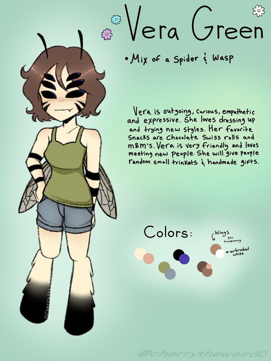 CherryTheWeird0's tweet photo. @cravingstatic Good luck to everyone!! Here’s my OC Vera :) https://t.co/hme9EhdjWG