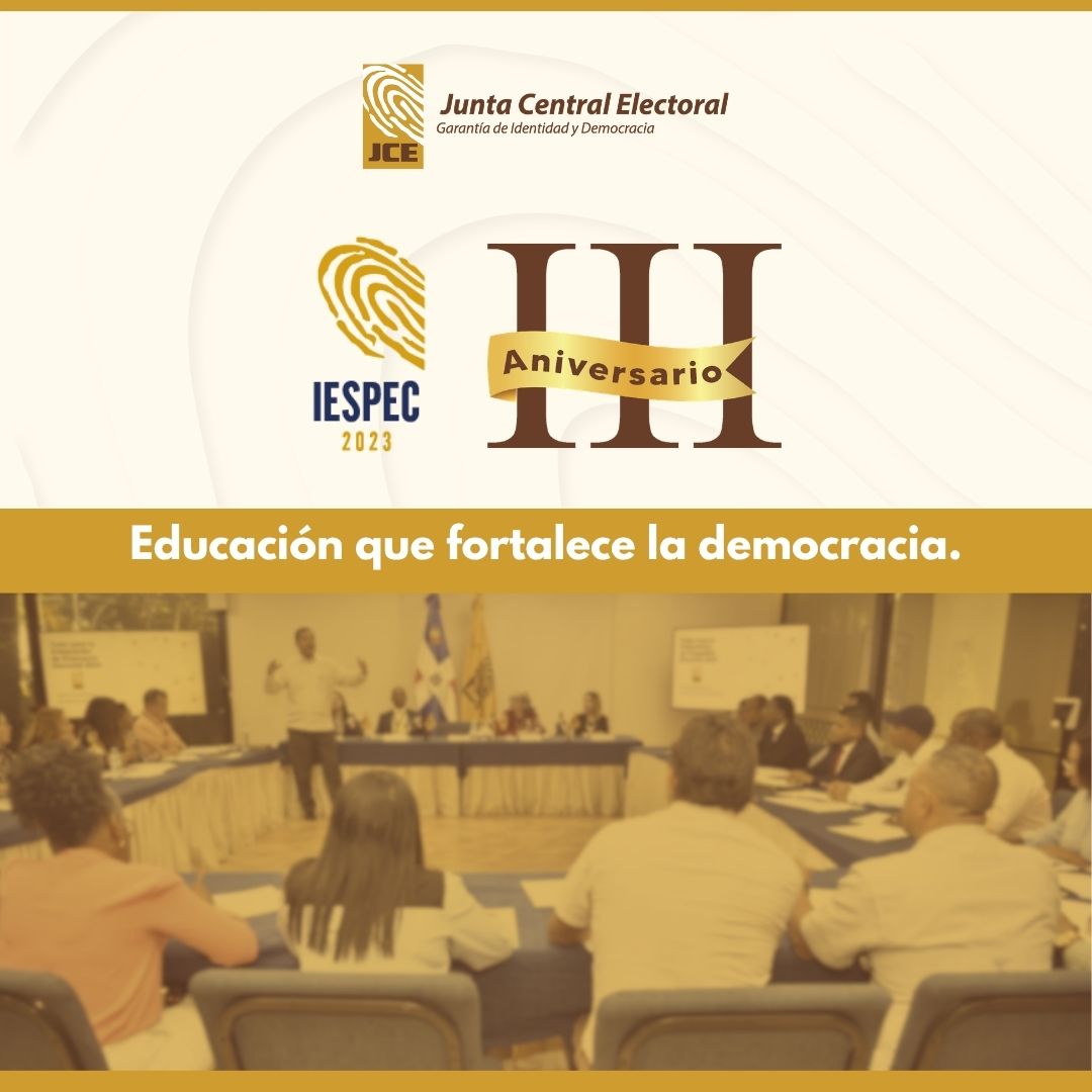 juntacentral's tweet photo. Hoy celebramos con orgullo los 3 años del Instituto Especializado Superior en Formación Política Electoral y del Estado Civil (@iespec), órgano académico de la Junta Central Electoral (JCE) conforme a la Ley No. 20-23 de Régimen Electoral, dedicado a formar ciudadanas y ciudadanos en los valores que sostienen nuestra democracia.

Reconocemos su compromiso con la educación, la excelencia y el desarrollo institucional, pilares fundamentales para consolidar una cultura democrática sólida y participativa.

¡Felicitaciones por este aniversario y que continúen los logros!

#IIIAniversarioIESPEC #JCE