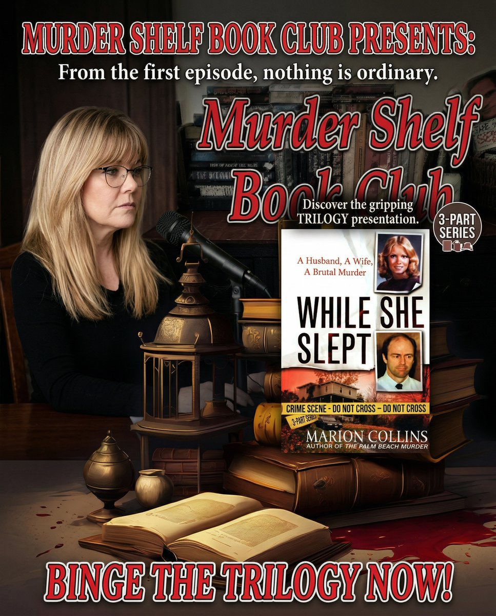 shelf_club's tweet image. Ep 162:  The evidence is overwhelming as the trial begins. Would there be justice or another bizarre twist, leaving everyone shocked?  Pt 3 of While She Slept is out! BINGE the SERIES! 
linktr.ee/murdershelfboo… #truecrimepodcast #truecrime #domesticviolenceawareness #bookcommunity