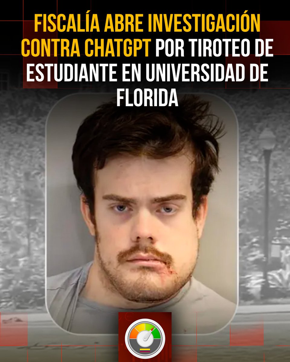 ElOpinometro_'s tweet image. ⚖️🤖 Florida investiga a OpenAI y ChatGPT tras el tiroteo en la Universidad Estatal de Florida.

El atacante habría chateado con la IA antes del crimen. OpenAI niega responsabilidad.

#ChatGPT #IA #Florida