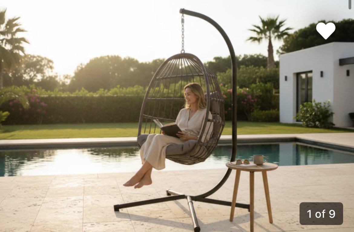 This luxury hanging egg chair has a MASSIVE 55% OFF!! 

Check it out here ➡️ awin1.com/cread.php?awin…