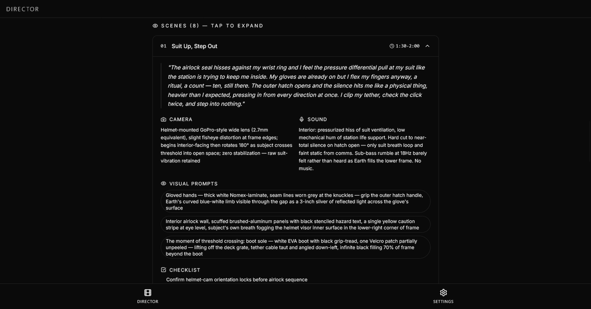 SceneForgeAI's tweet photo. Every shot. Already planned.

Most ideas never get made.

Because execution is the hard part.

This solves that.

https://t.co/Qq6MdacmKK https://t.co/OlsUQDfTgp
