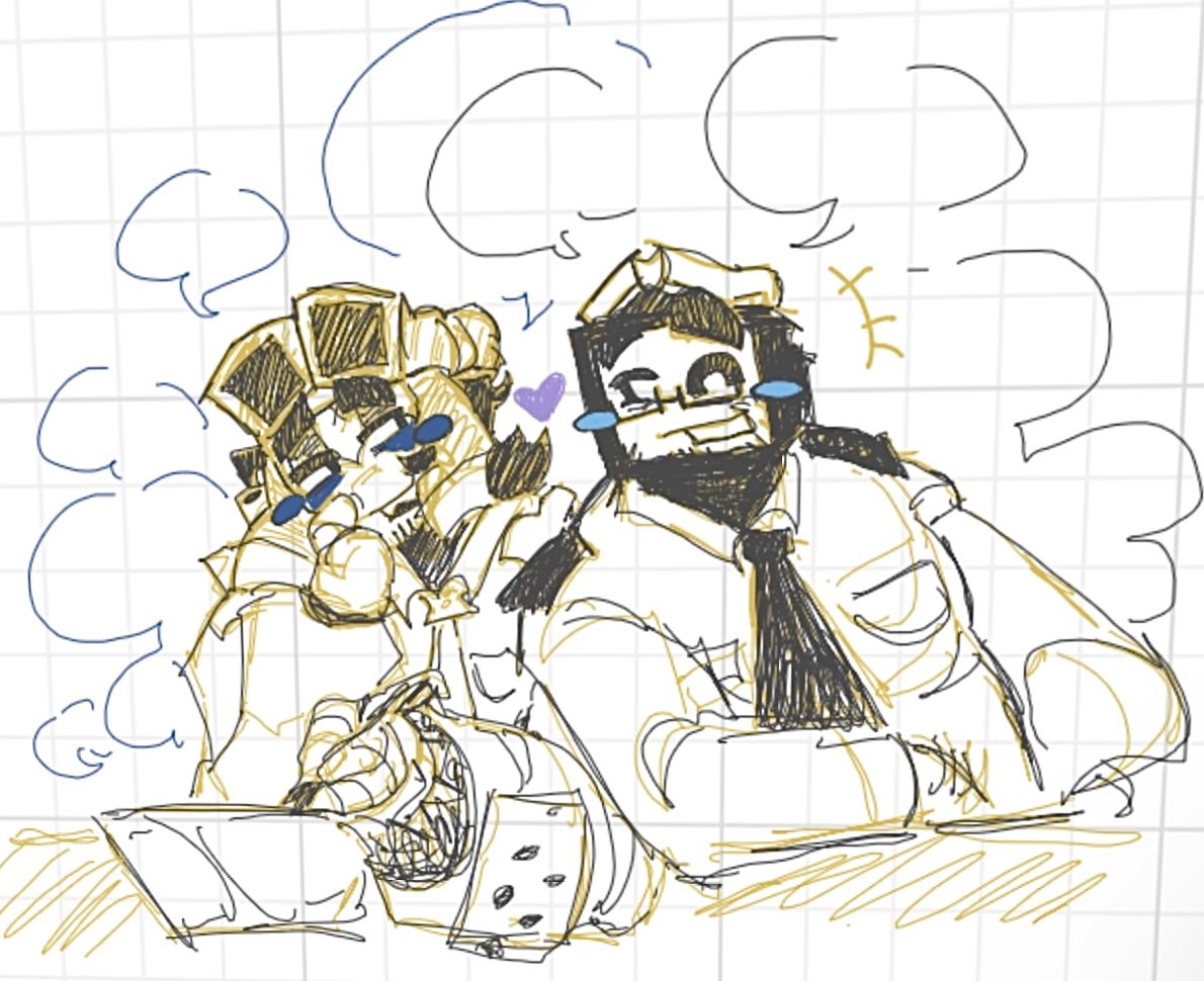 AcidFriedPuppet's tweet photo. Doodled them a decent amount . Yay❤️‍🩹

#MetalMonitor #Smg4 #MrWpnz #MrMonitor #Smg4HalMonitor https://t.co/OvyEdqMJM0