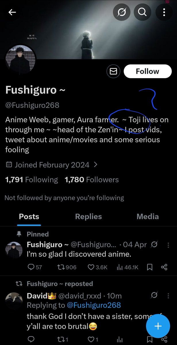 callistababy's tweet photo. @Fushiguro268 Change that to naoya lil bro💀 https://t.co/KUExmLEdl6