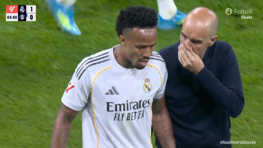 Militao  lesionado  por suerte ya solo nos jugamos posición. Cuídate 🤗😊🙏