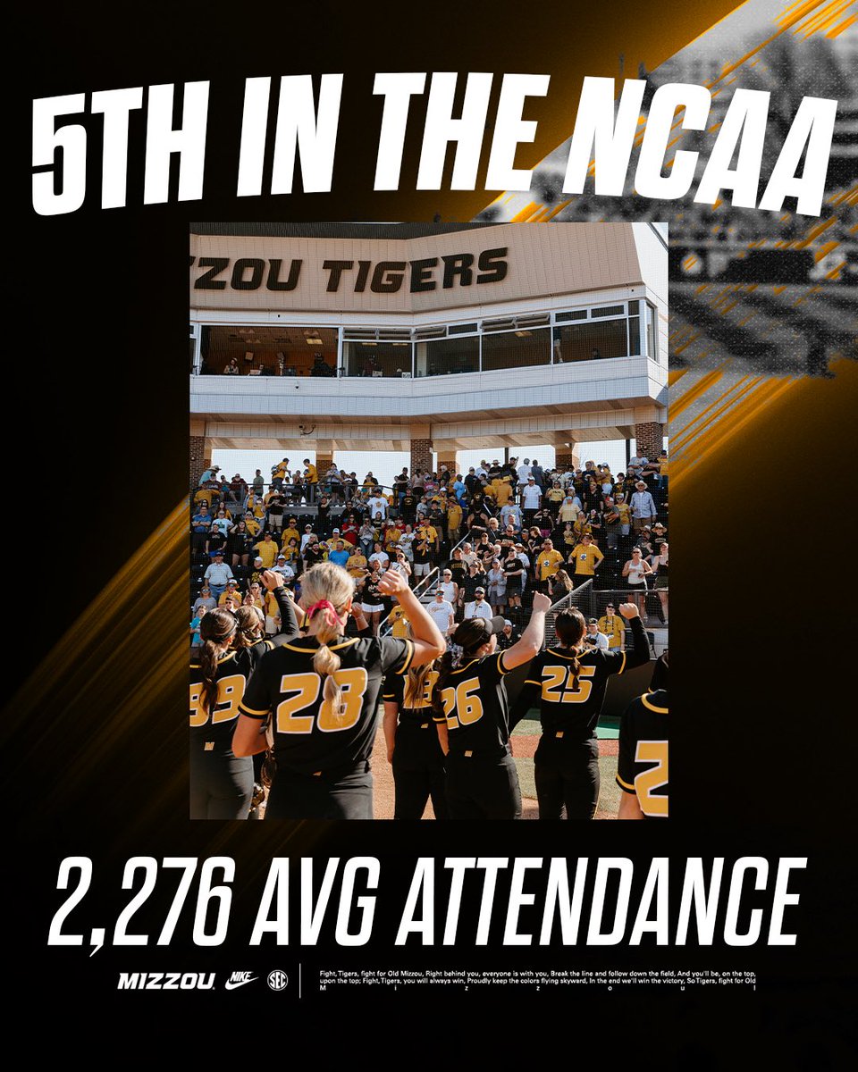 MizzouSoftball's tweet image. Keep the Pace and Pack the Stadium Against SIUE‼️

#MIZ 🐯🥎 | #OwnIt