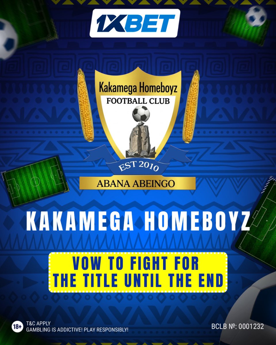 1xbetkenya_'s tweet photo. KAKAMEGA HOMEBOYZ WILL FIGHT TO THE END 🇰🇪

Despite the 1-0 defeat to Shabana, coach Patrick Odhiambo remains defiant. With six games left, he has vowed that his side will keep pushing in the SportPesa Premier League title race. https://t.co/es6HUjEXvX