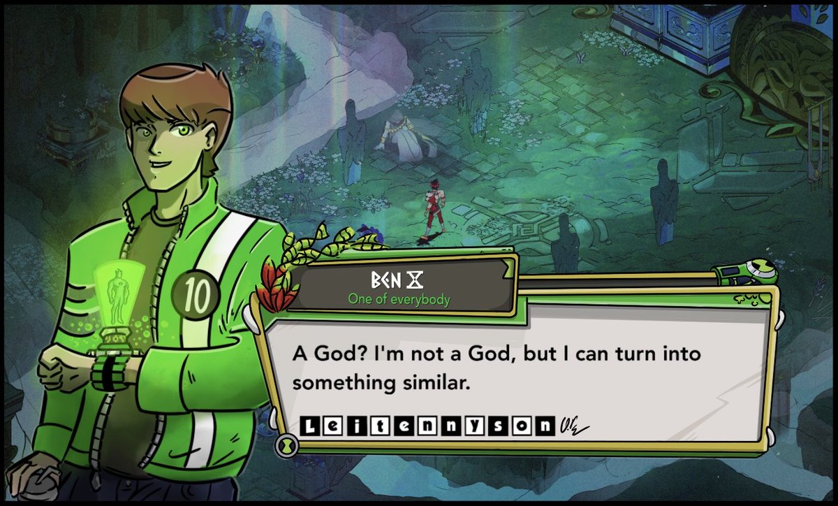 “One of everybody”
<a href="/SupergiantGames/">Supergiant Games (Hades II now on Xbox/PS5!)</a> 
#Ben10 #Ben10fanart
#hades #hades2 #hadesfanart