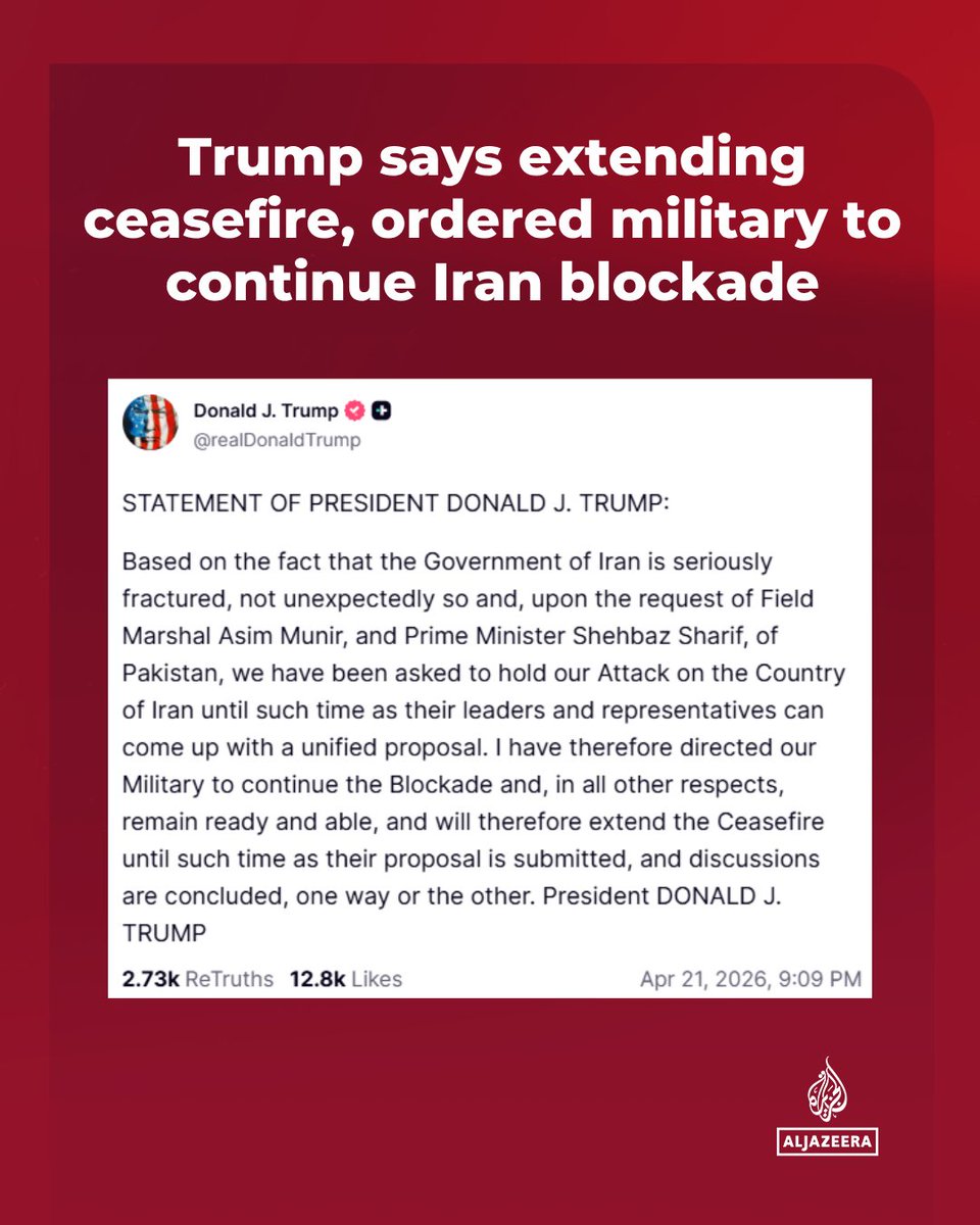 Al Jazeera English tweet media