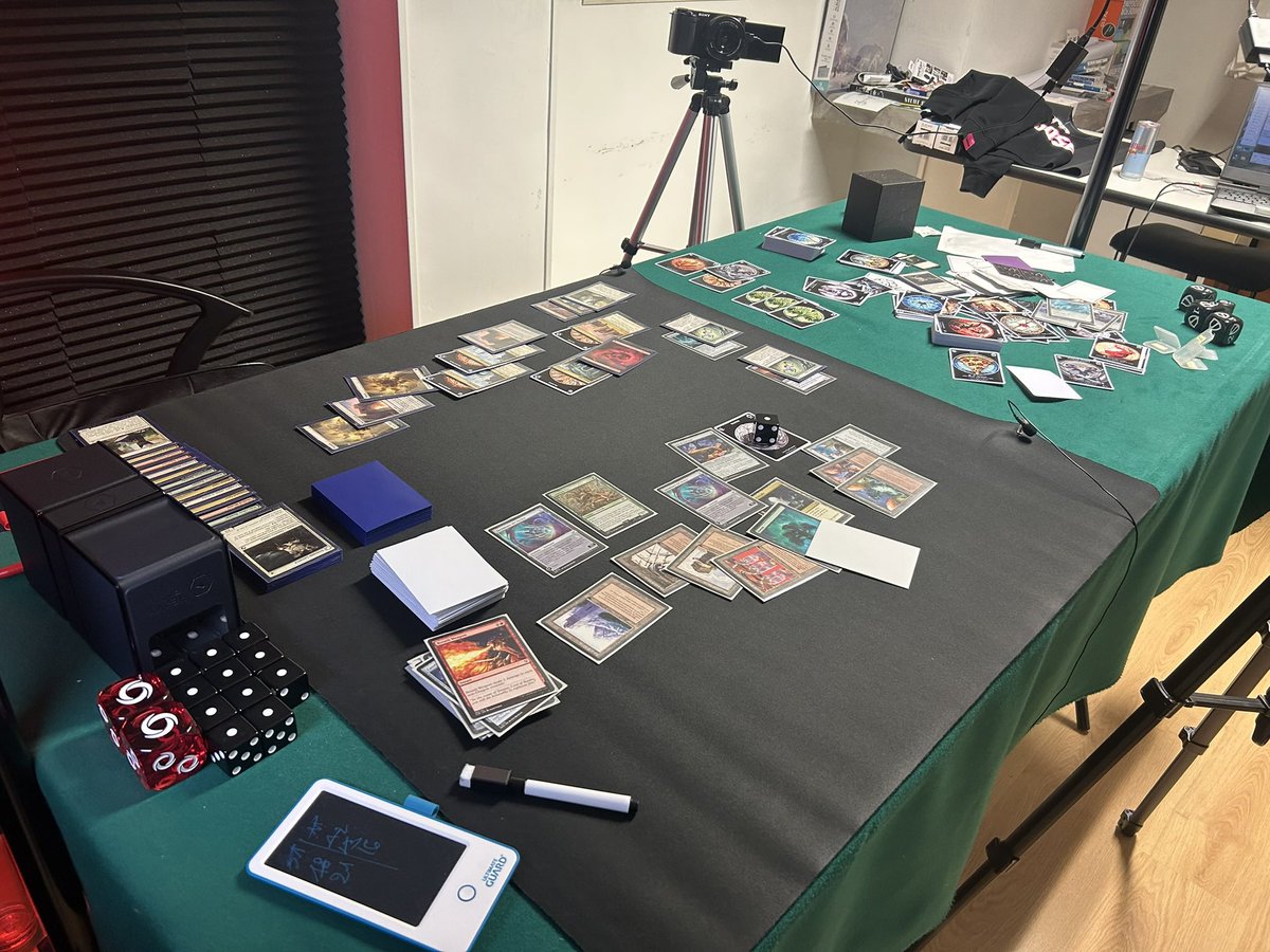 Today’s recording was sooooo looooong! We played <a href="/ciurlo22/">Tommaso Loss</a> Naya Gates vs <a href="/Natalino_91/">natalino feshti</a> Monster Tron and it was an endless match of lifegain and card draw. The cameras went in overheat and me and <a href="/Tommy_T_T/">Tommaso Turchi</a> ended recording at 9 PM. 😅 The content will be 🔥 I promise! 🤝 #MTGPauper