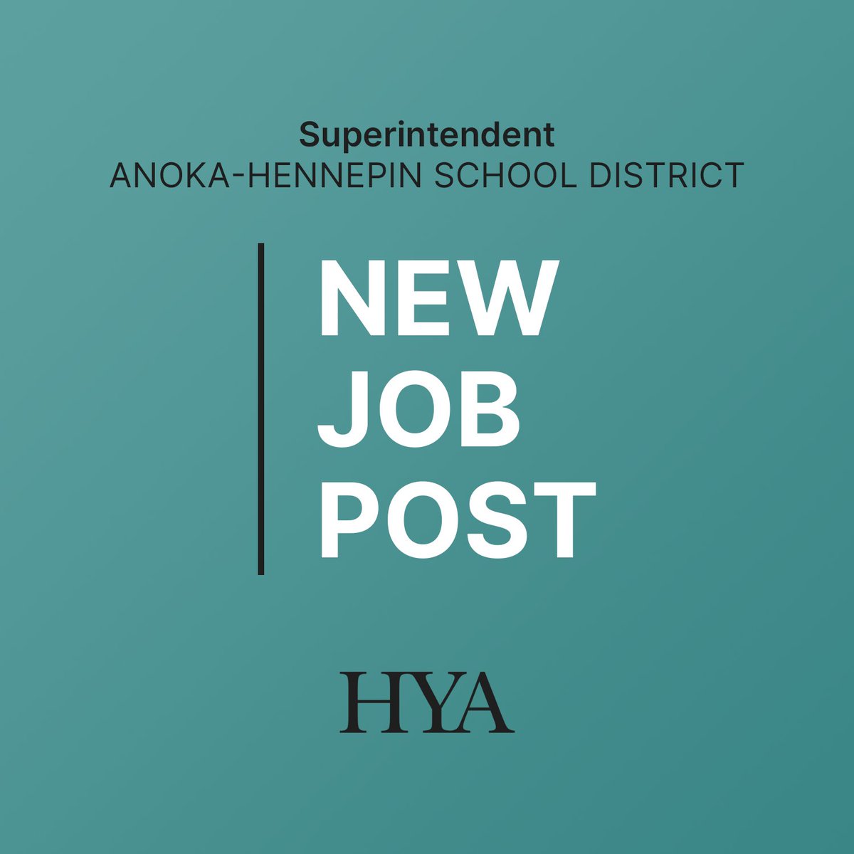 HYAsearch's tweet image. 📢 Anoka-Hennepin School District, MN | #Superintendent 
🔗 bit.ly/4cF6jDI

#HYAsearch #Education #Jobs #EducationJobs #suptchat #edleadership #edadmin