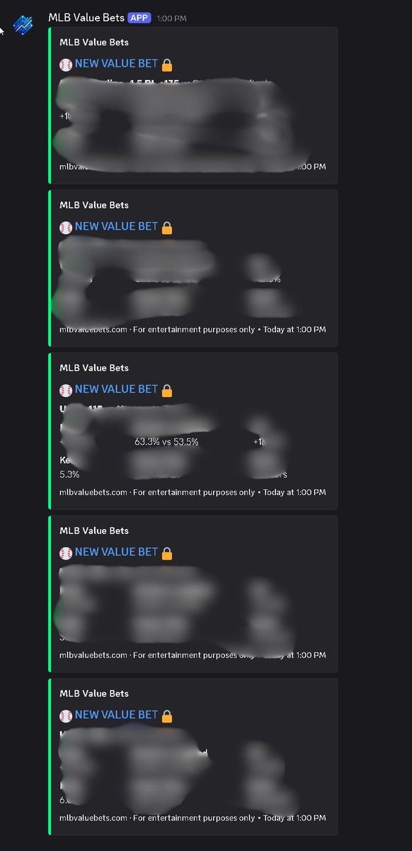 mlbvaluebets's tweet photo. JOIN OUR DISCORD BELOW TO GET THESE FREE PICKS:

https://t.co/911WTt1sQC

#DKSPORTSBOOK #BARSTOOL #mlb #parlay #parlaywin https://t.co/gJsevyugh4