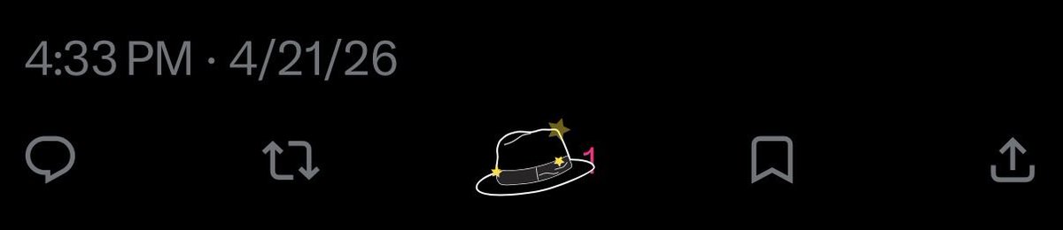 They  added a cute little fedora to Michael movie when you hit like. 
Talk to him nice 🥹