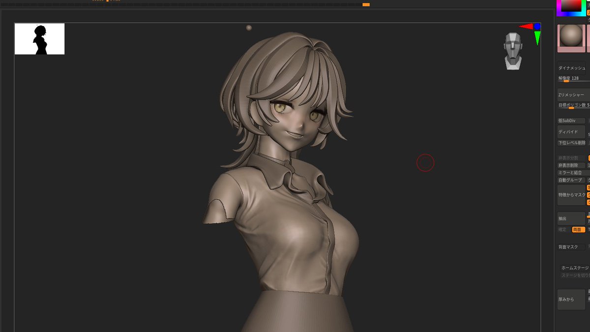 SL_naonao's tweet image. 皺が難しい😭
#zbrush