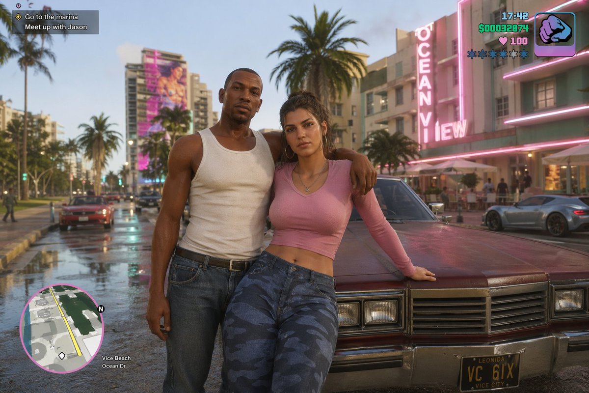 GTA 6 CJ and Lucia crossover