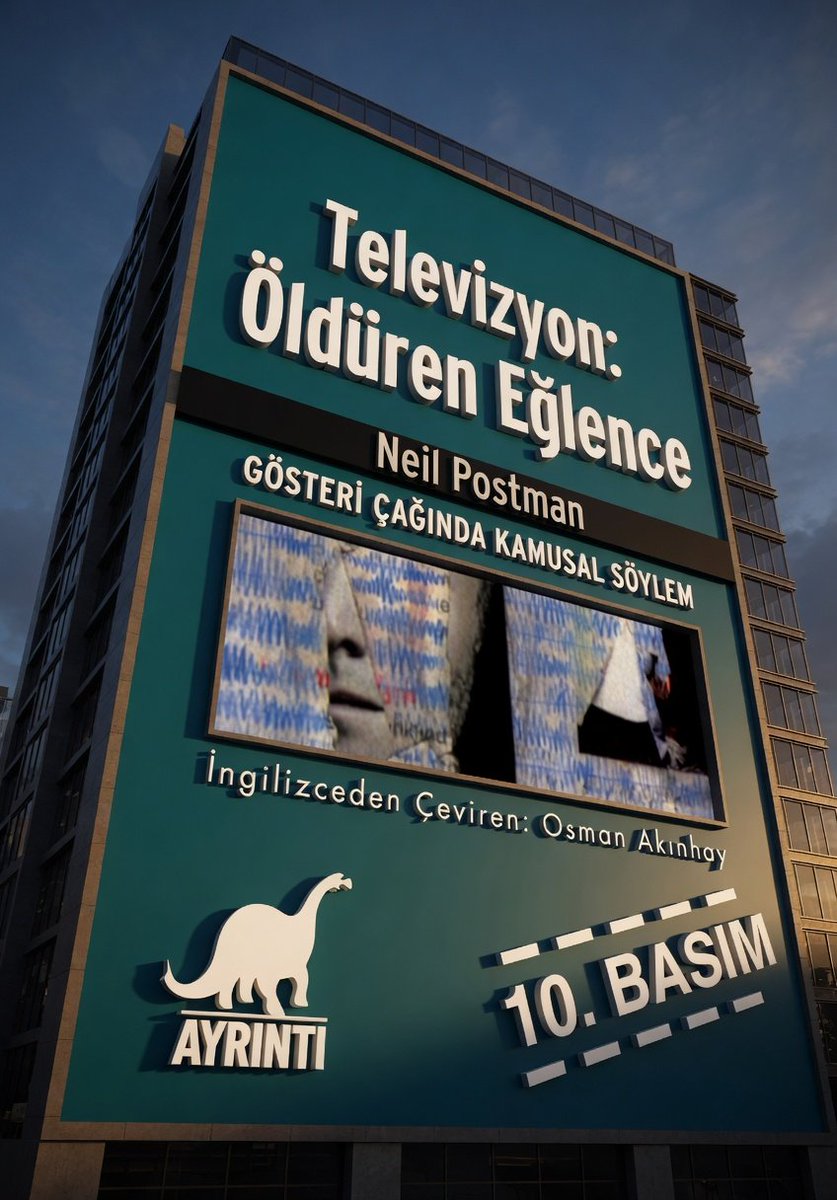 obakkaliyesi's tweet photo. Televizyon Öldüren Eğlence
Gösteri Çağında Kamusal Söylem 
Neil Postman  
Çevirmen:Osman Akınhay
AYRINTI YAYINLARI @ayrintiyayinevi @osmanakinhay #ayrıntı #yayınları #neilpostman #osmanakınhay #televizyon #öldüren #eğlence #kitap #gösteri #çağında #kamusal #söylem https://t.co/V82SOr7aON