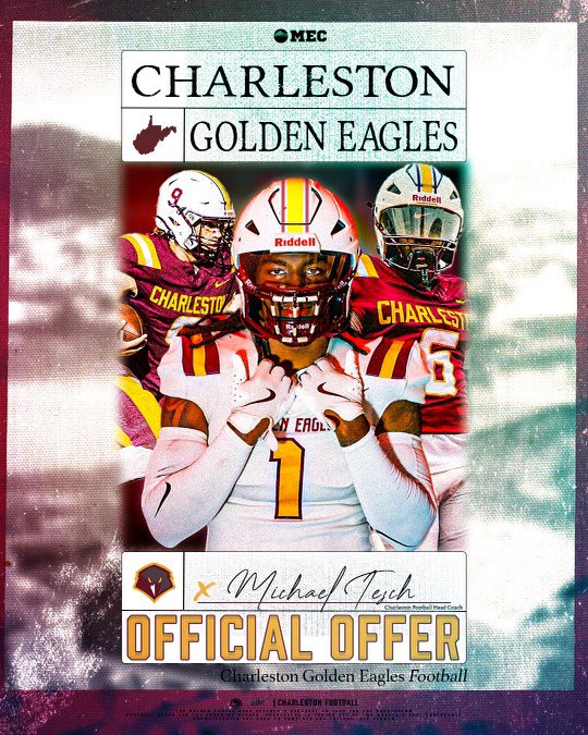 kkoram75's tweet photo. Charleston Offered!
@CoachGib93 
@UCWV_Football 
@247SportsPortal 
@TransferPortal https://t.co/qBgl2s86WD