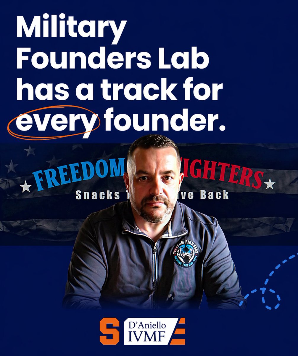 FFSNACKSLLC's tweet photo. Just wrapped our first session of the Military Founders Lab through @IVMFSyracuseU  
Surrounded by people building, learning, and pushing forward.

Always a student. Always building.
@FoldsofHonor @SyracuseU https://t.co/ryFGj5rYo1