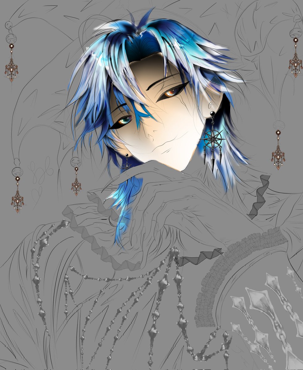 Animes_N_Manga's tweet image. ✌️💙
#wip #prototype #jester #artmoots