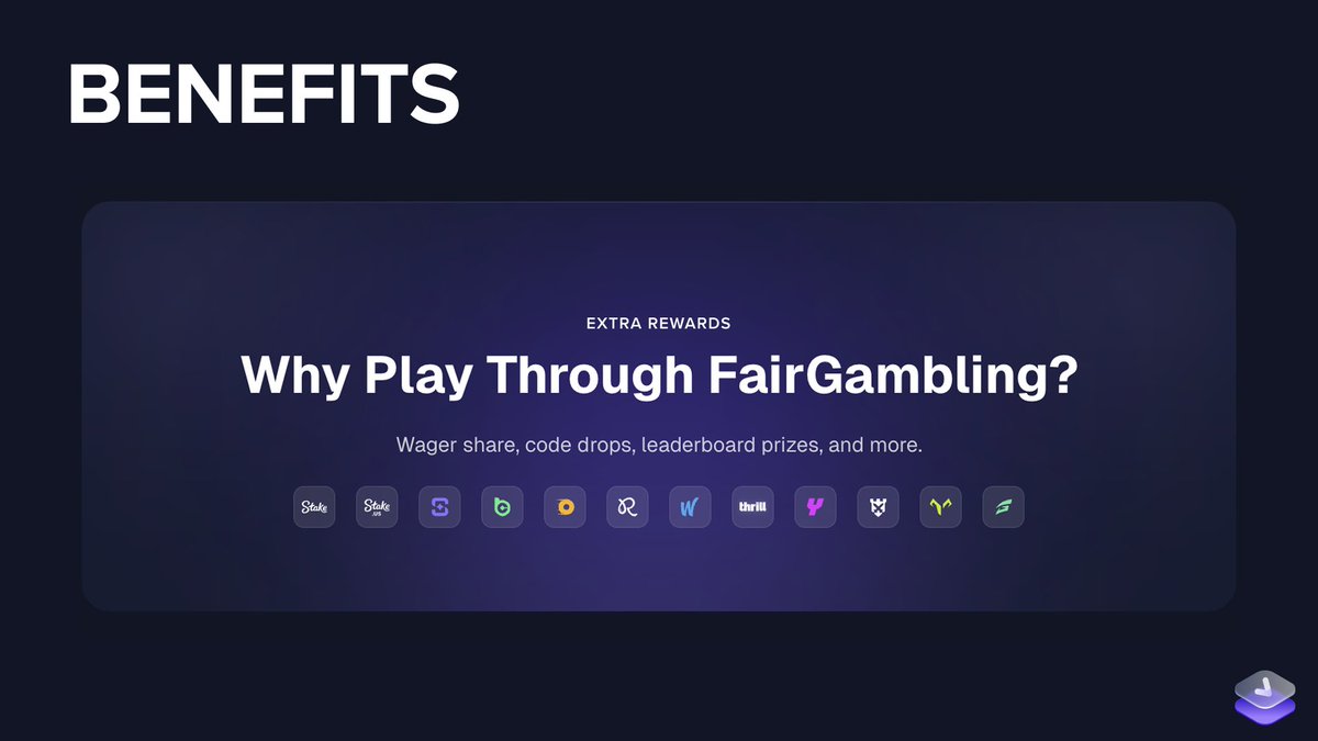 fairgambling's tweet photo. We DO NOT promote affiliate links in any section of the site. We DO NOT accept fixed fees or paid partnerships from any casino.

We make money with our Extra Rewards Program.

With this, we give back most of the money we earn to you if you decide to play under our code. https://t.co/0bTv49jSgM