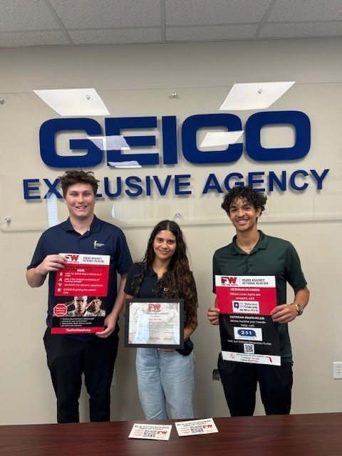 YourTurnToStand's tweet photo. Congratulations to GEICO and the link on becoming Veteran Safe Places.

Become a VSP today - https://t.co/8aDB41VKw2 

#yourturntostand #thefirewatch #veteransuicideprevention #veteransafeplace https://t.co/HfTGdAkST4