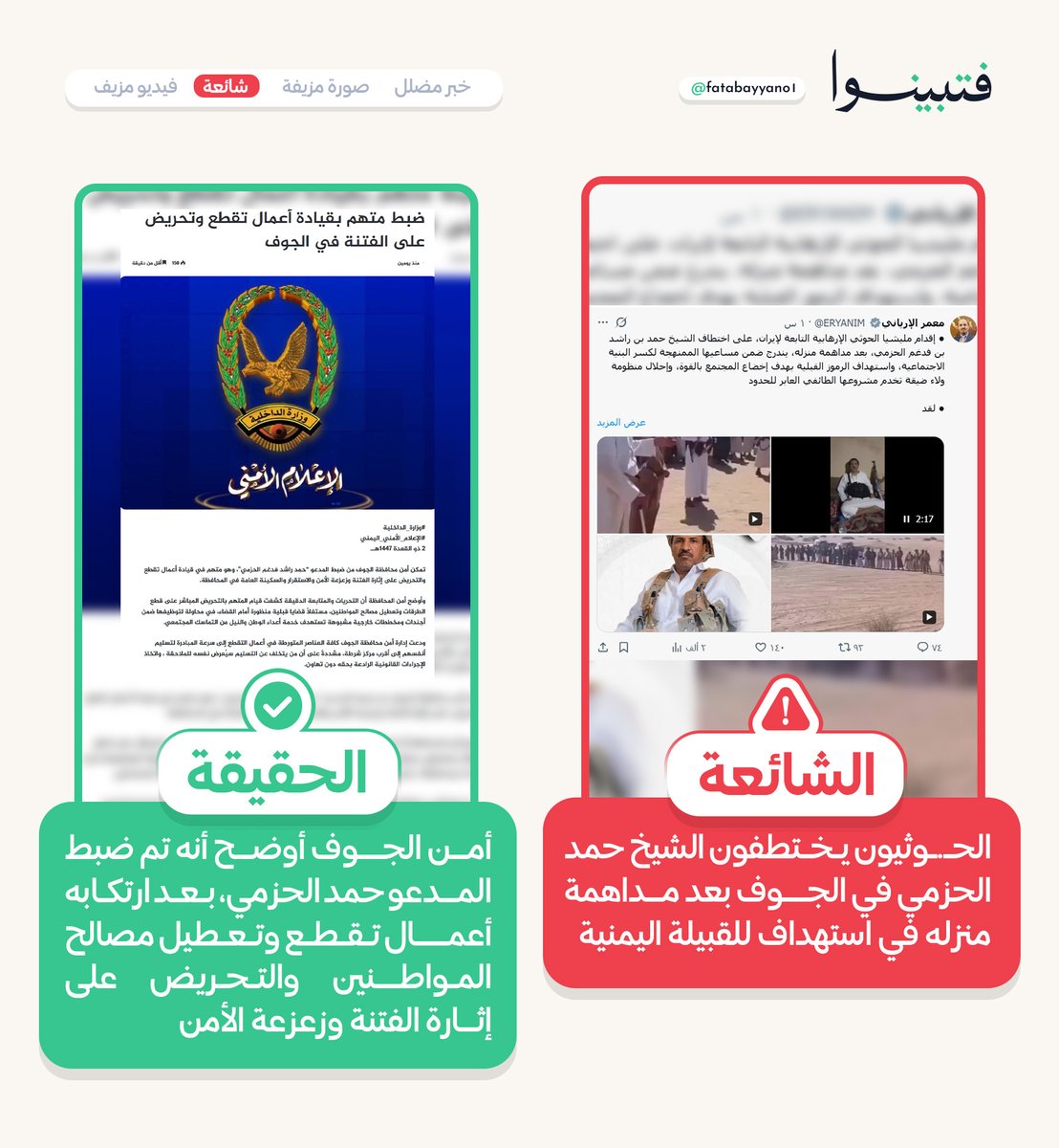 فتبينوا tweet media