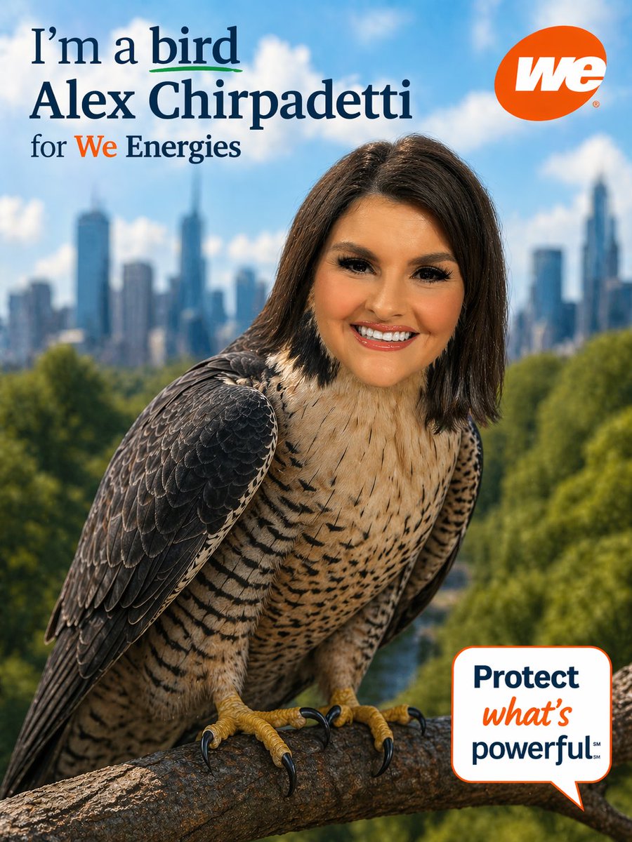 🐦💯I’ve got my <a href="/we_energies/">We Energies</a> campaign ready to go! Vote for Alex Chirpadetti here! surveymonkey.com/r/Namethefalco…

You can vote as much as you’d like to through May 5th! 

Happy to represent <a href="/CBS58/">CBS 58 News</a> News!